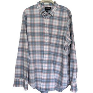 Bonobos Everyday Oxford Button Down Shirt Size M Slim Fit Regular Plaid Check